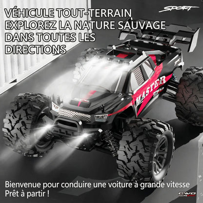 Monster Truck RC Tout-Terrain - Beast-Truck 4x4 Haute Vitesse