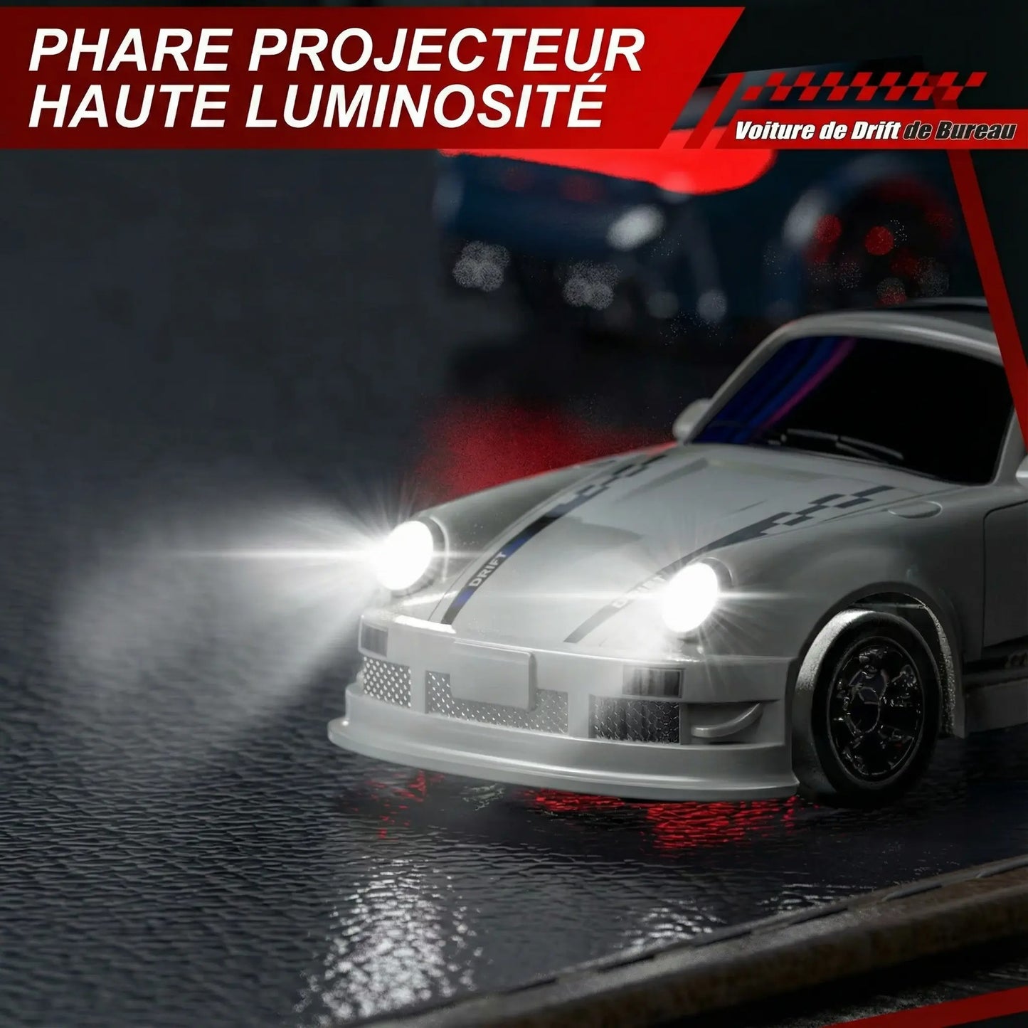 Voiture RC Drift 1/16 - Super-Drifter 4WD avec Gyroscope