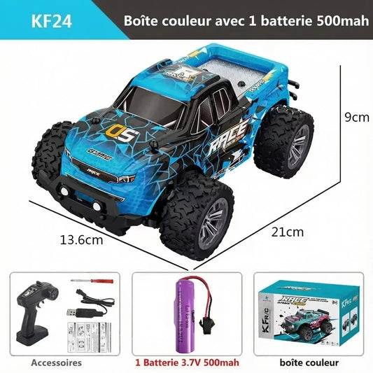 Monster Truck RC Tout-Terrain - Beast-Truck 4x4 Haute Vitesse
