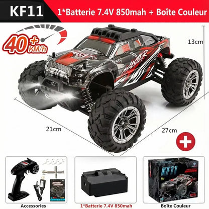 Monster Truck RC Tout-Terrain - Beast-Truck 4x4 Haute Vitesse