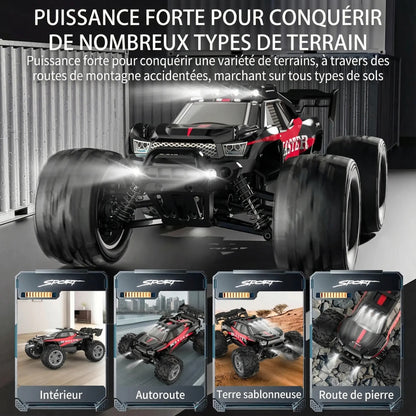 Monster Truck RC Tout-Terrain - Beast-Truck 4x4 Haute Vitesse